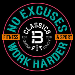 CLASSICS BFIT - NO EXCUSES WORK HARDER - WOMEN'S FITTED TANK TOP - $XSNQA3$ Design