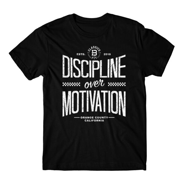 DISCIPLINE OVER MOTIVATION - T-SHIRT - $NJS8MC$ Thumbnail