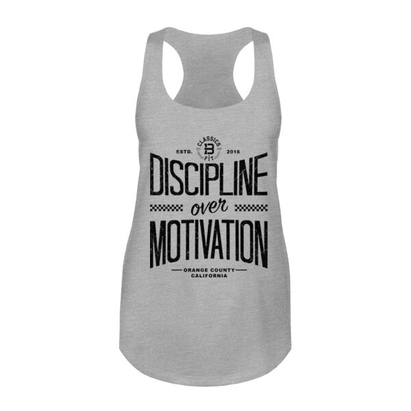 DISCIPLINE OVER MOTIVATION - WOMEN'S FITTED TANK - $3XQWZB$ Thumbnail